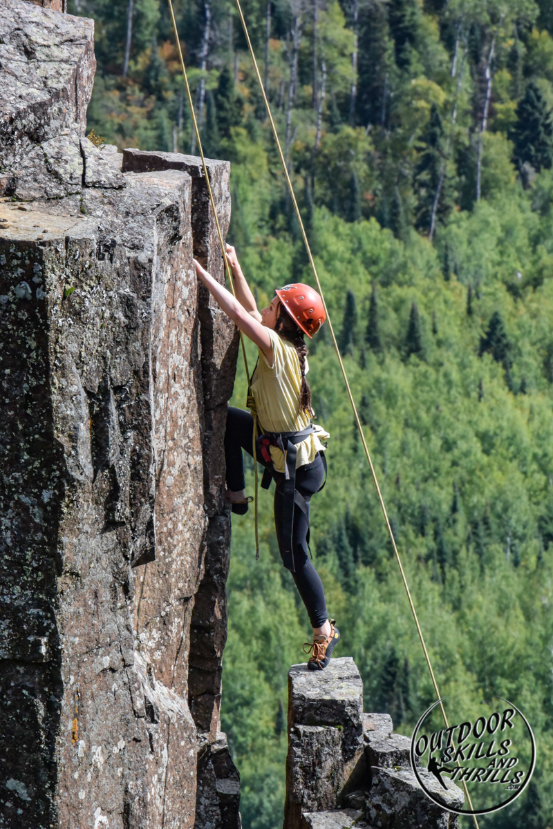 Rock Climbing the Dorion Tower -Outdoor Skills And Thrills -Photo by: Paul Desaulniers