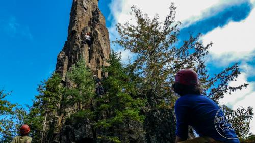 Rock Climbing the Dorion Tower -Outdoor Skills And Thrills -Photo by: Aric Fishman