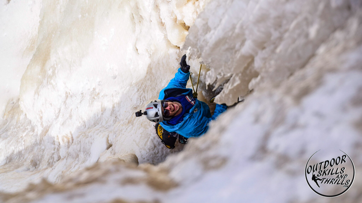 Ice climbing at Kama Bay -Outdoor Skills And Thrills -Photo by Paul Desaulniers
