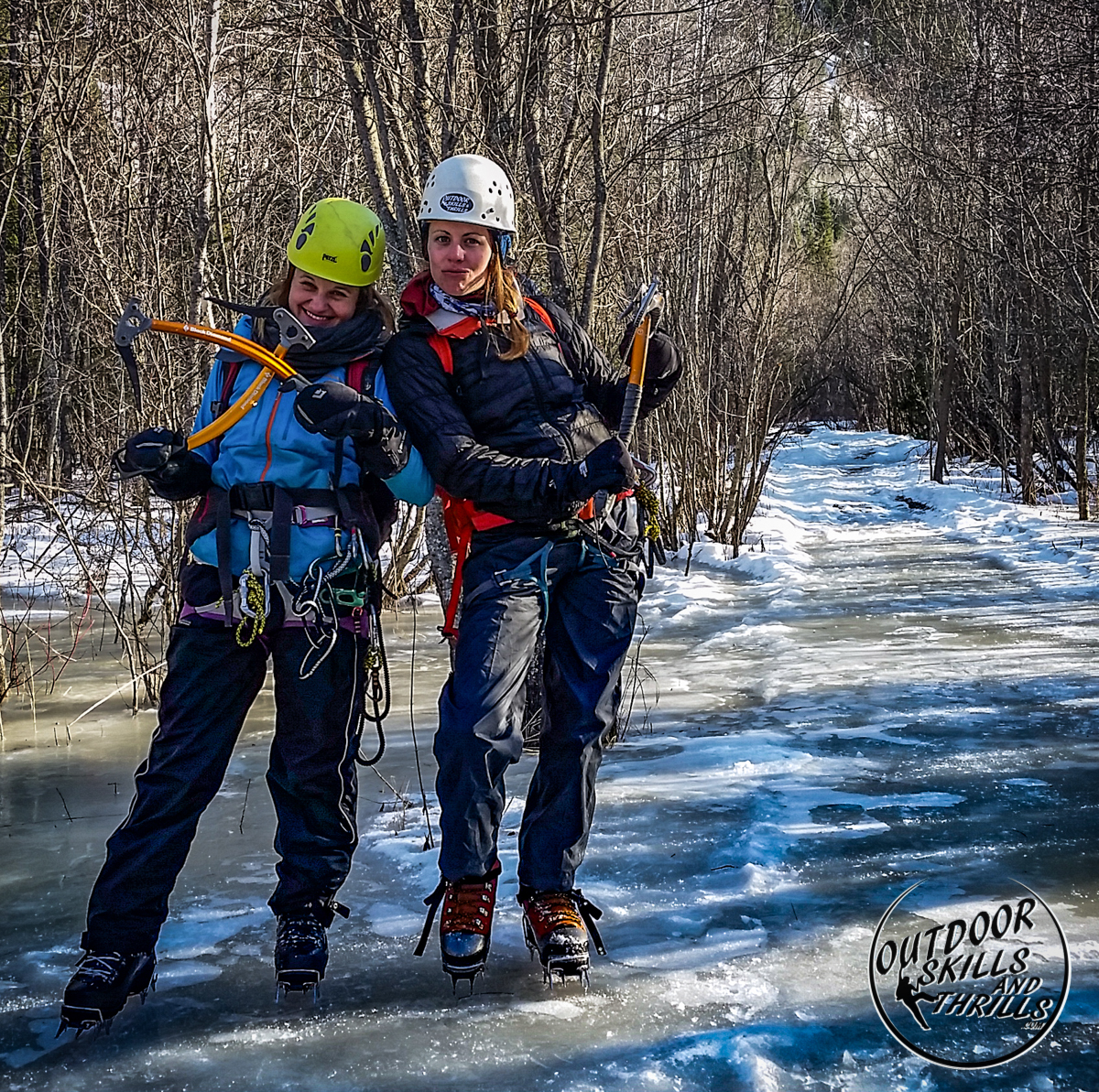 Ice climbing at Thunder Bay -Outdoor Skills And Thrills -Photo by Aric Fishman