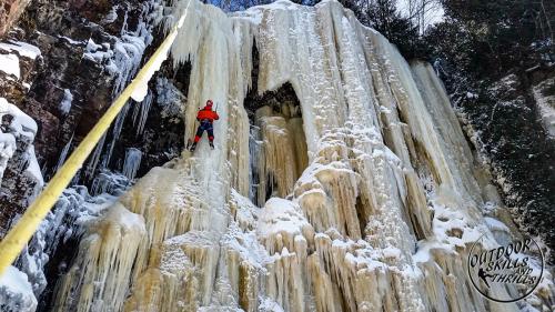 Ice climbing at Kama Bay -Outdoor Skills And Thrills -Photo by Aric Fishman