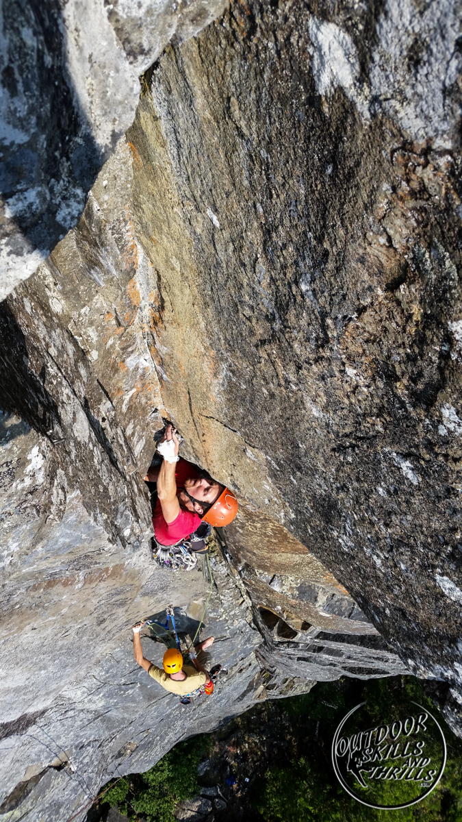 Rock Climbing at Orient Bay -Outdoor Skills And Thrills -Photo by: Aric Fishman