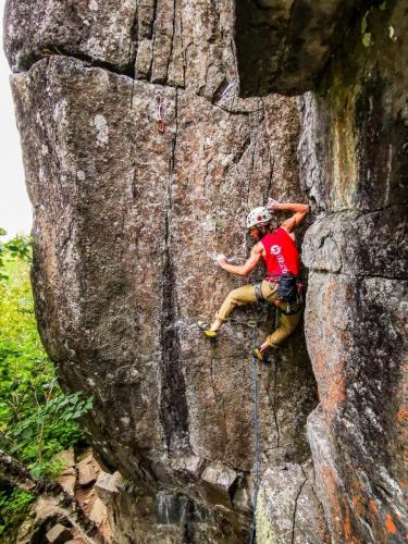 New Route - Aric Fishman on Silver Lining - Photo by Harris Franklin